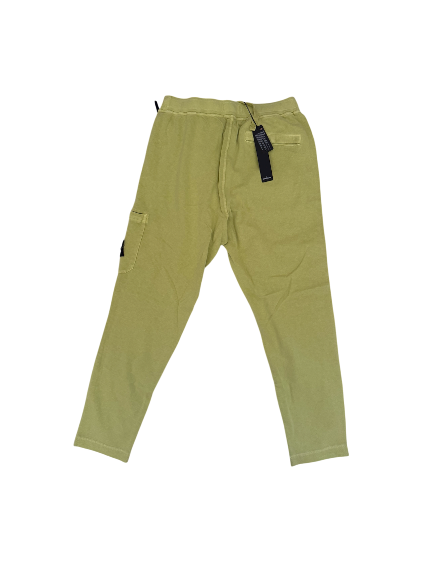 Stone Island Lime Knitted Joggers - Large