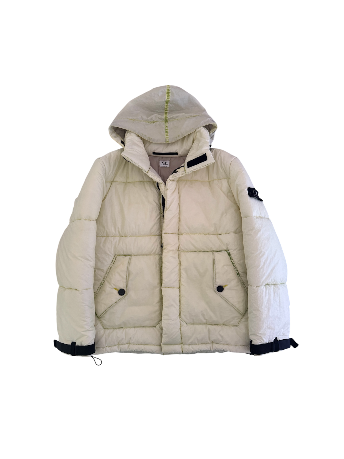 C.P. Company White/Green 'Ice Jacket' - Small