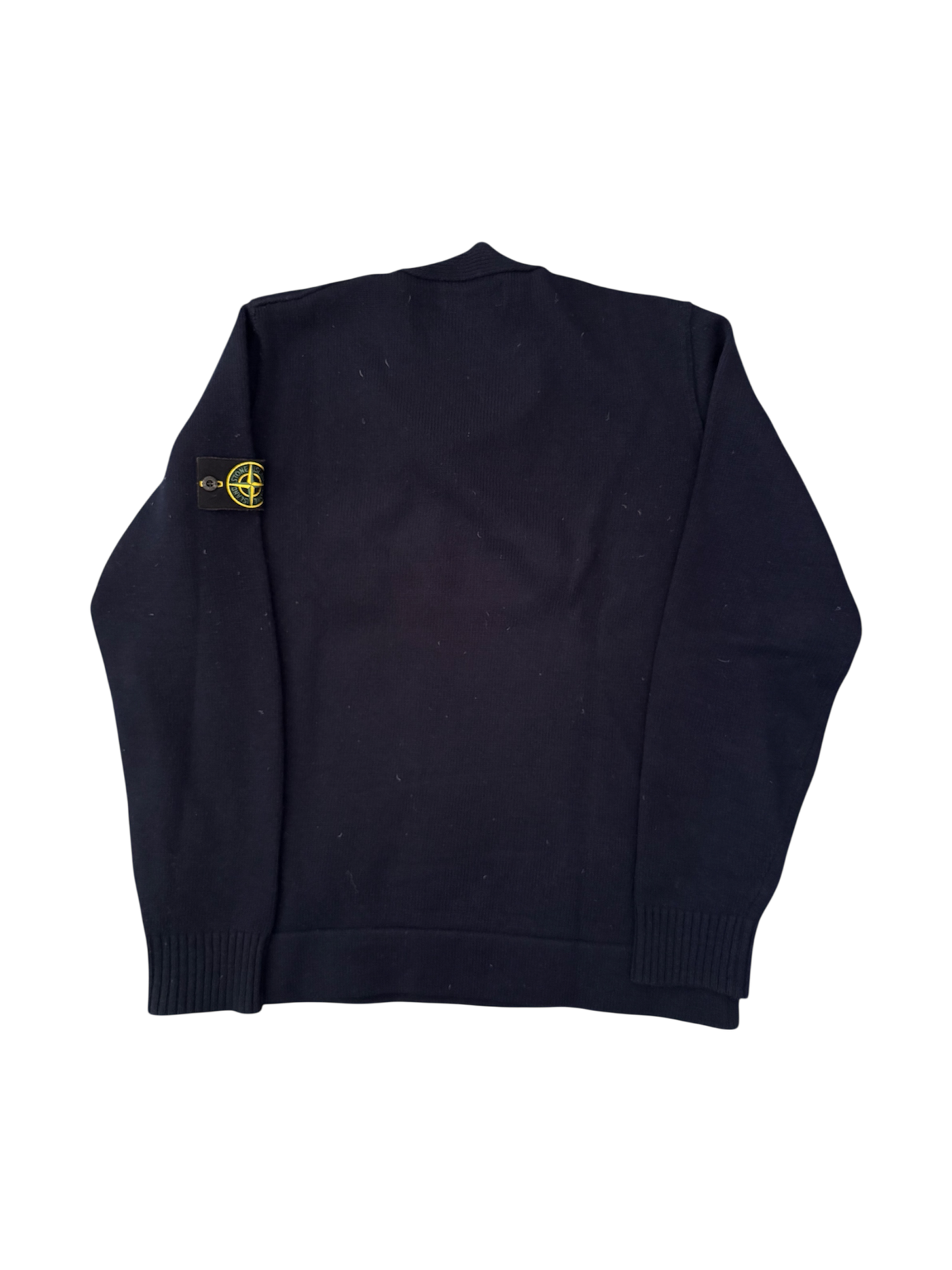 Stone Island 2023 Blue Wool Crewneck - Large