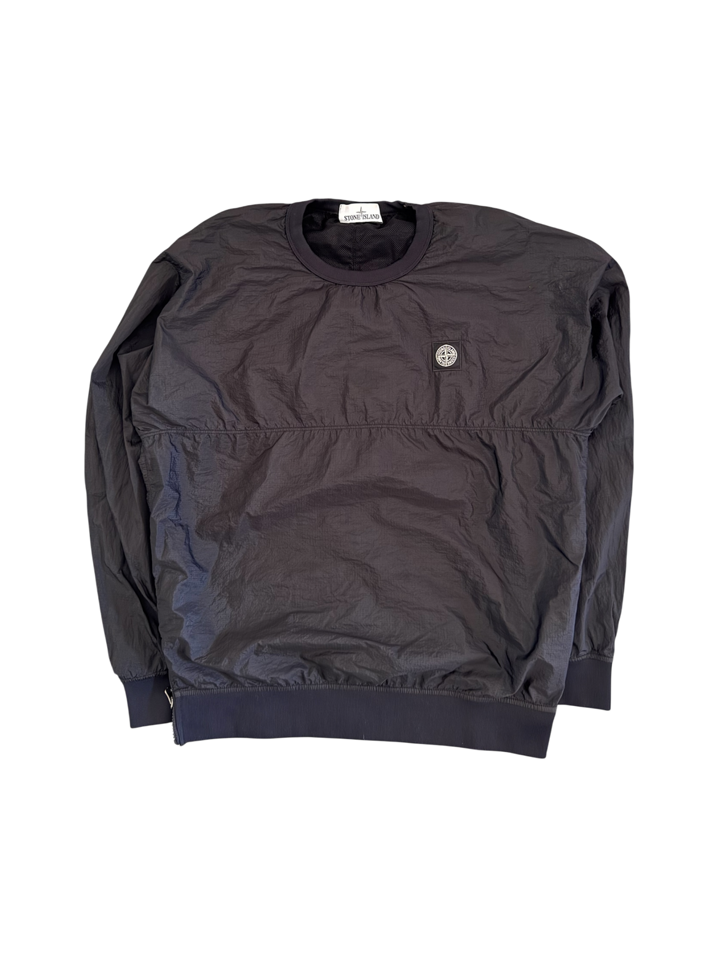 Stone Island Nylon Metal Black Crewneck - Medium
