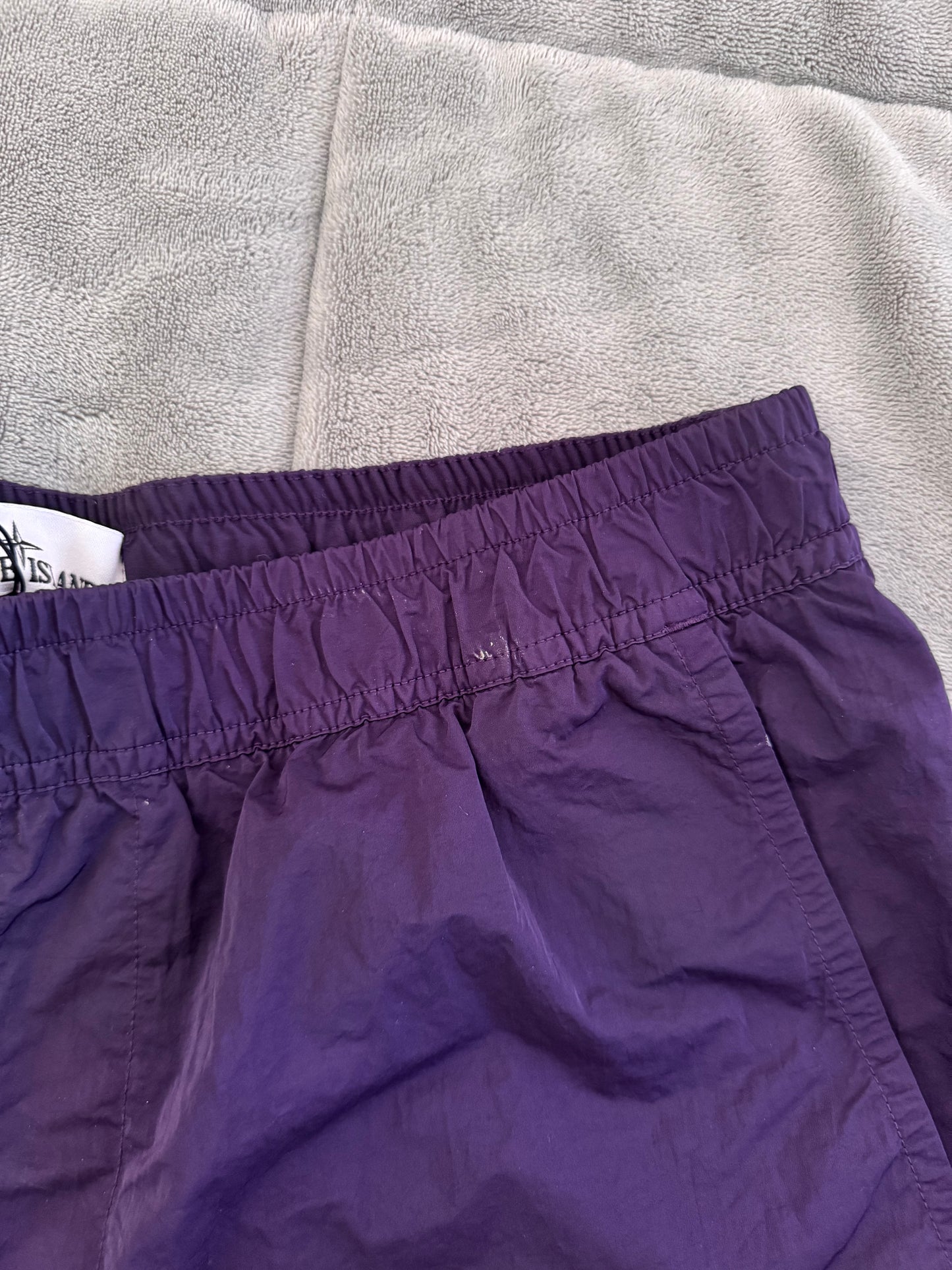 Stone Island Purple Stellina Swim Shorts - Medium