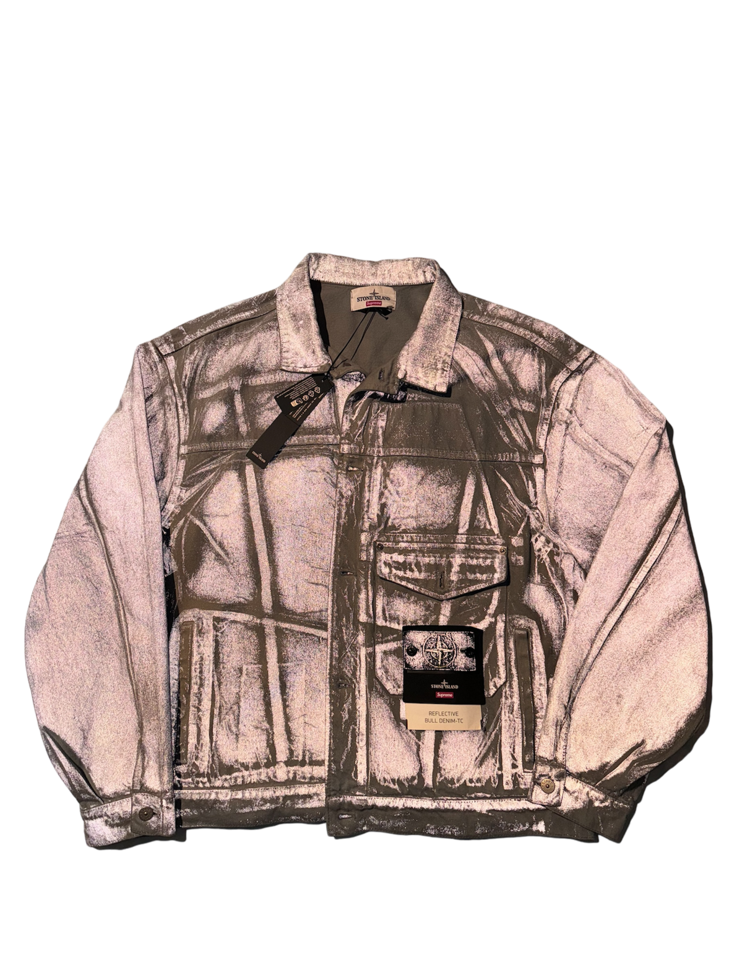Stone Island x Supreme 'Bull Reflective' Denim - XL