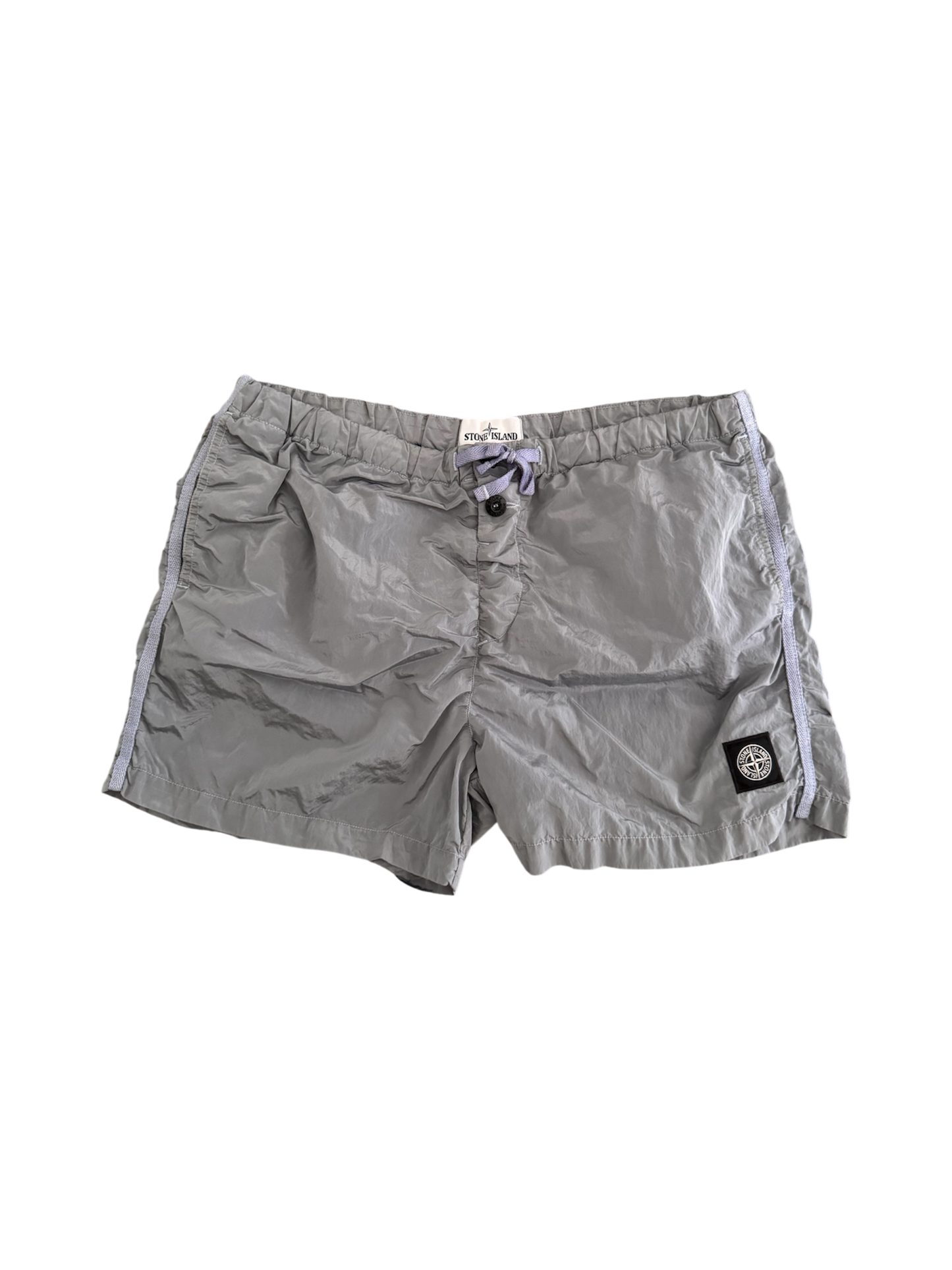Stone Island Nylon Metal Grey Swim Shorts - Large