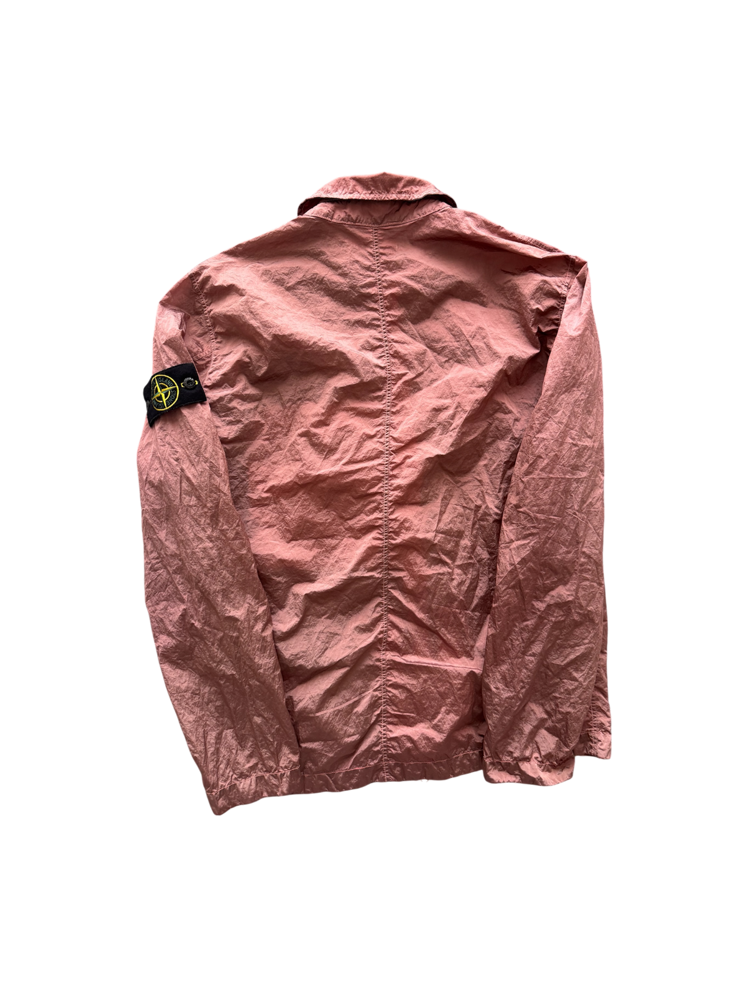 Stone Island 2023 Pink Nylon Metal Overshirt - Large