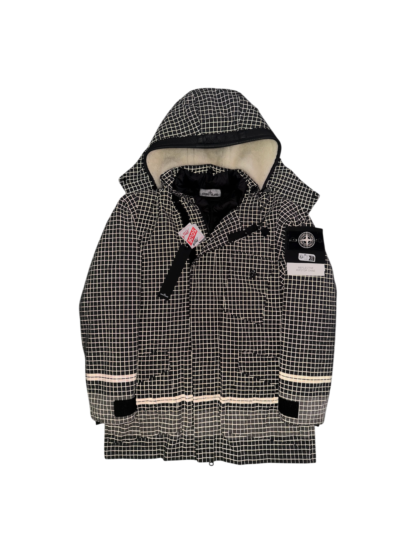 Parka Stone Island 'Reflective Ripstop Chinè' - Small