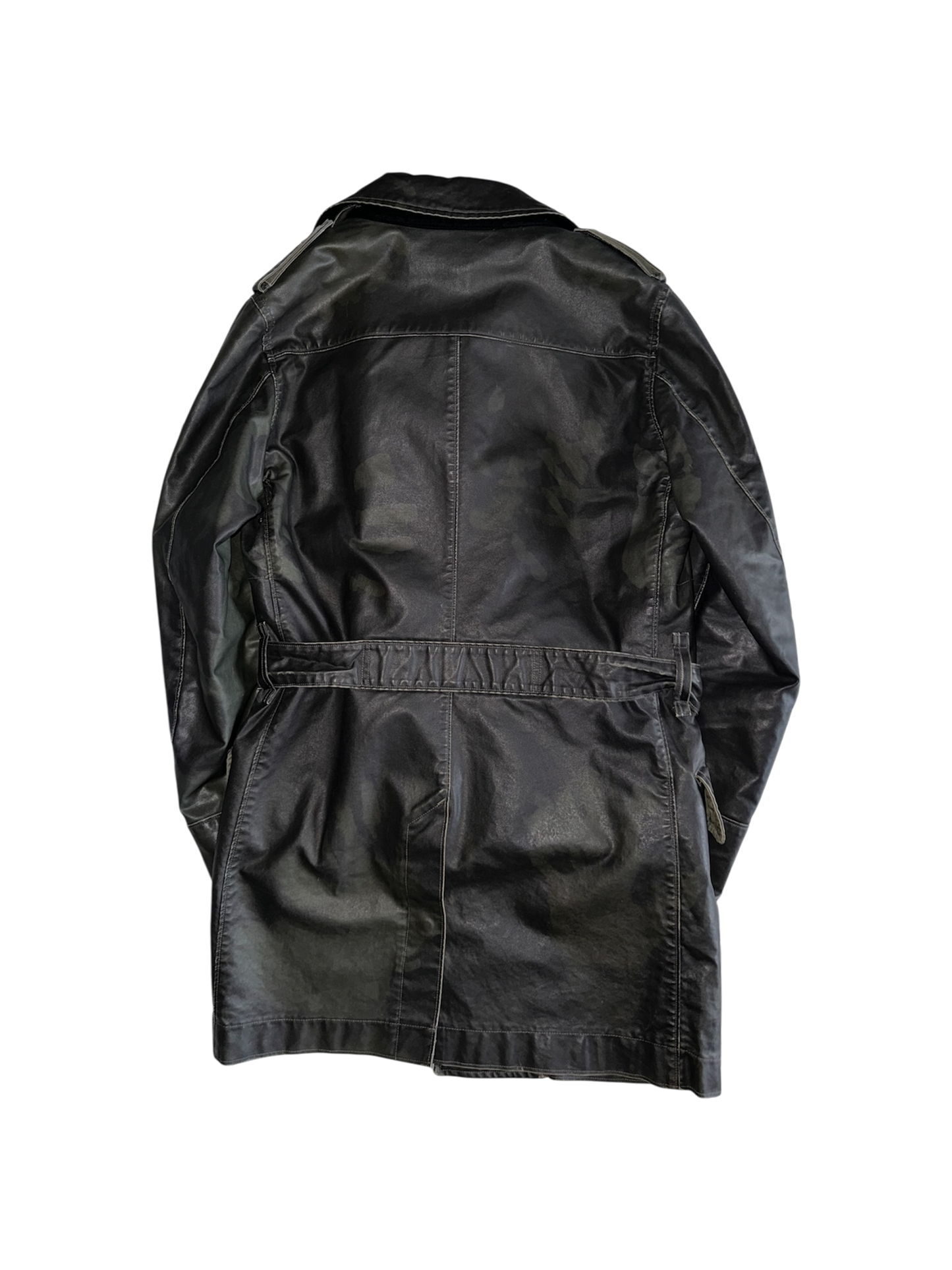 Stone Island 'Waxed Ice Heat Reactive' Trench - Medium