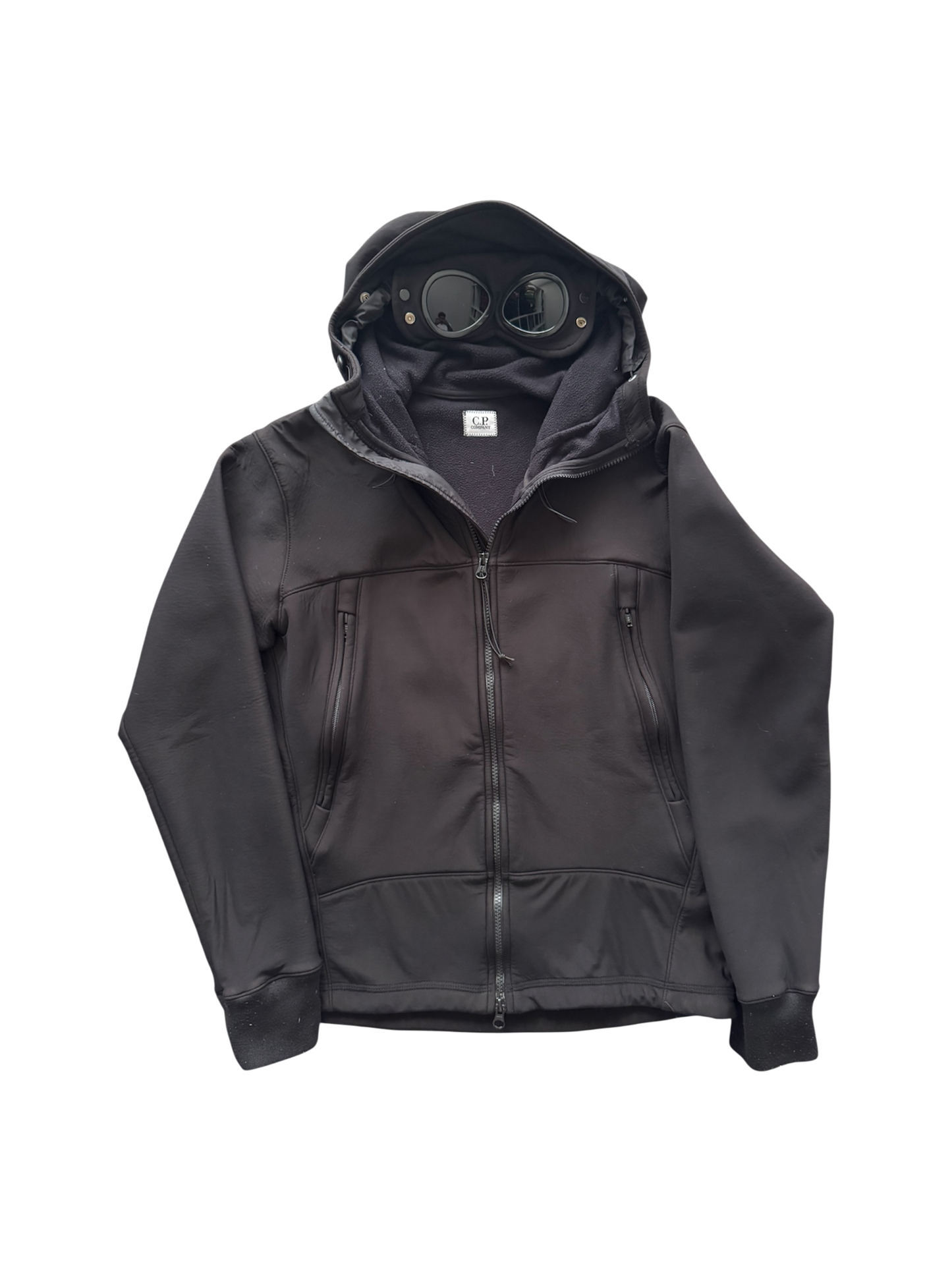 C.P. Company Black CP Shell Goggle Jacket - Large