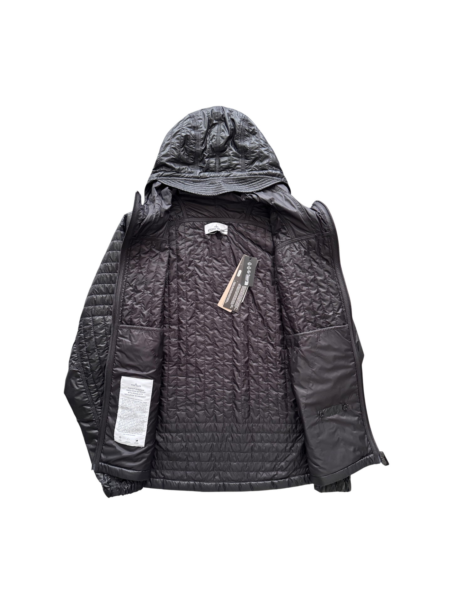Stone Island 2024 Black 'Pertex Primaloft Quilted' Jacket - XL