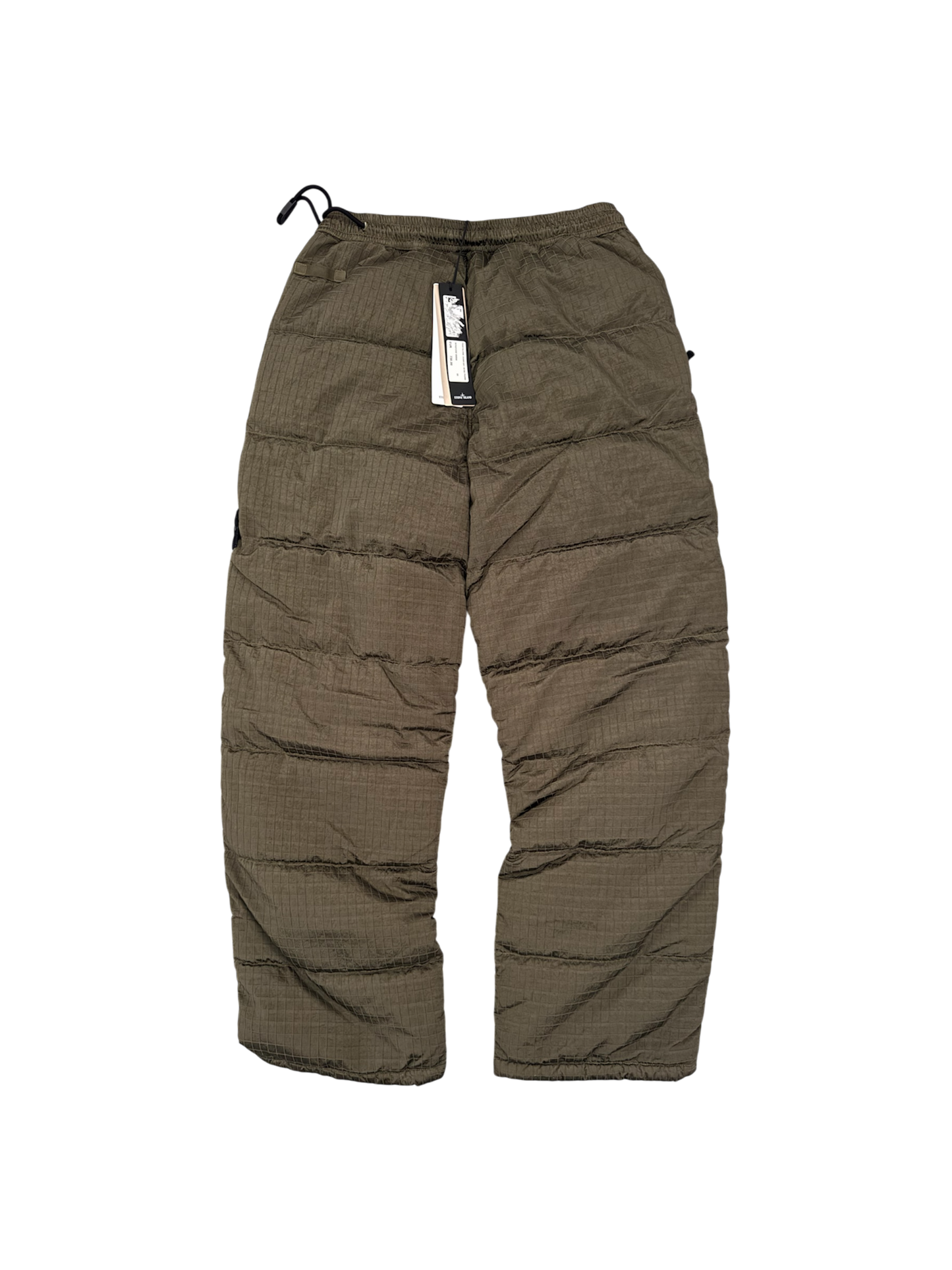 Stone Island Khaki Macro Ripstop Down Trousers - W33