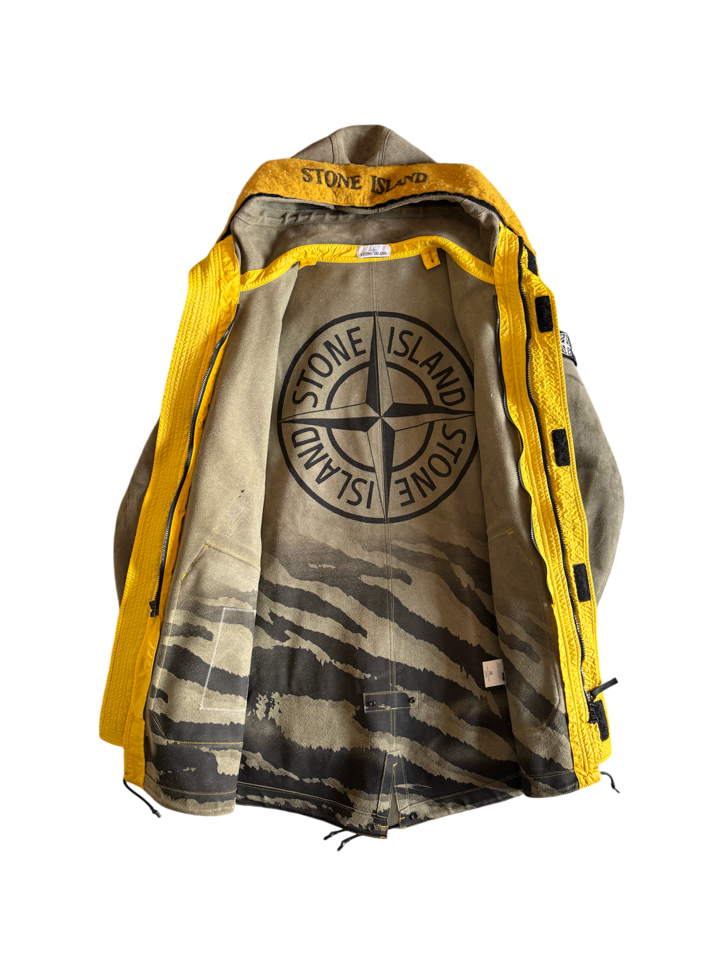 Stone Island 'Man Made Suede' Parka - Large