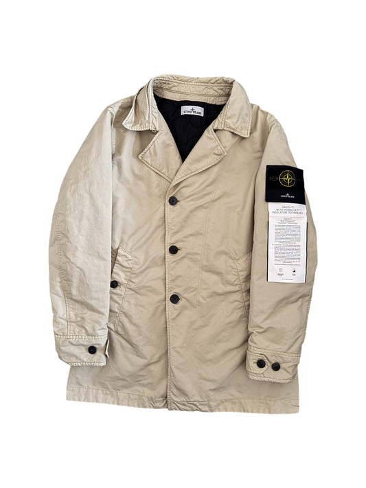 Stone Island Beige 'David Tc Primaloft Insulation' Trench - Large
