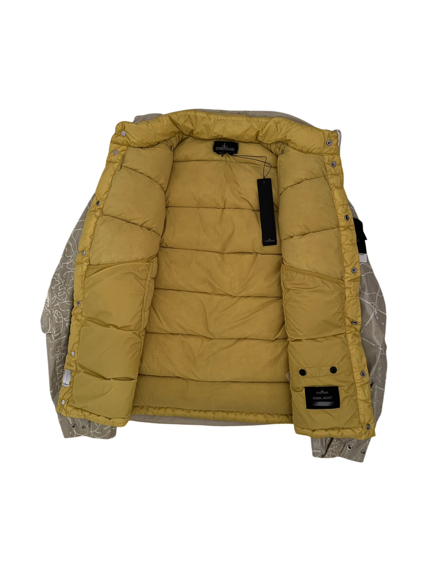 Stone Island Shadow Project Yellow 'Glass Poplin' Liner Jacket - Medium