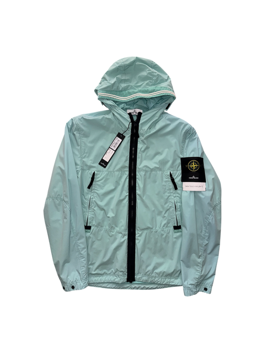 Stone Island 2021 Light Blue 'Skin Touch Nylon TC' Jacket - Medium