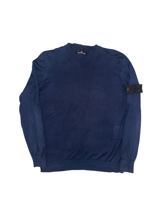 Stone Island Shadow Project Navy Jumper - Large