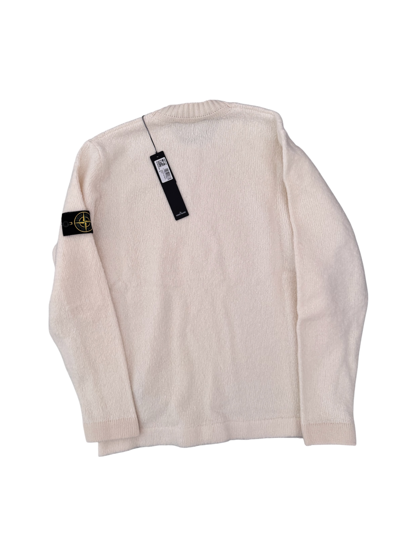 Stone Island 2026 Cream Wool/Nylon Crewneck - XXL