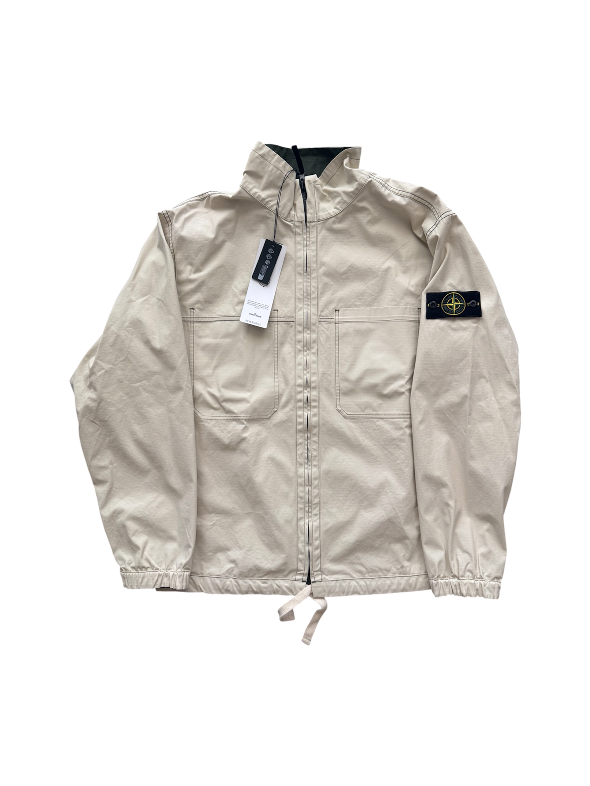 Giacca Stone Island x New Balance Green/Beige Reversibile - XL