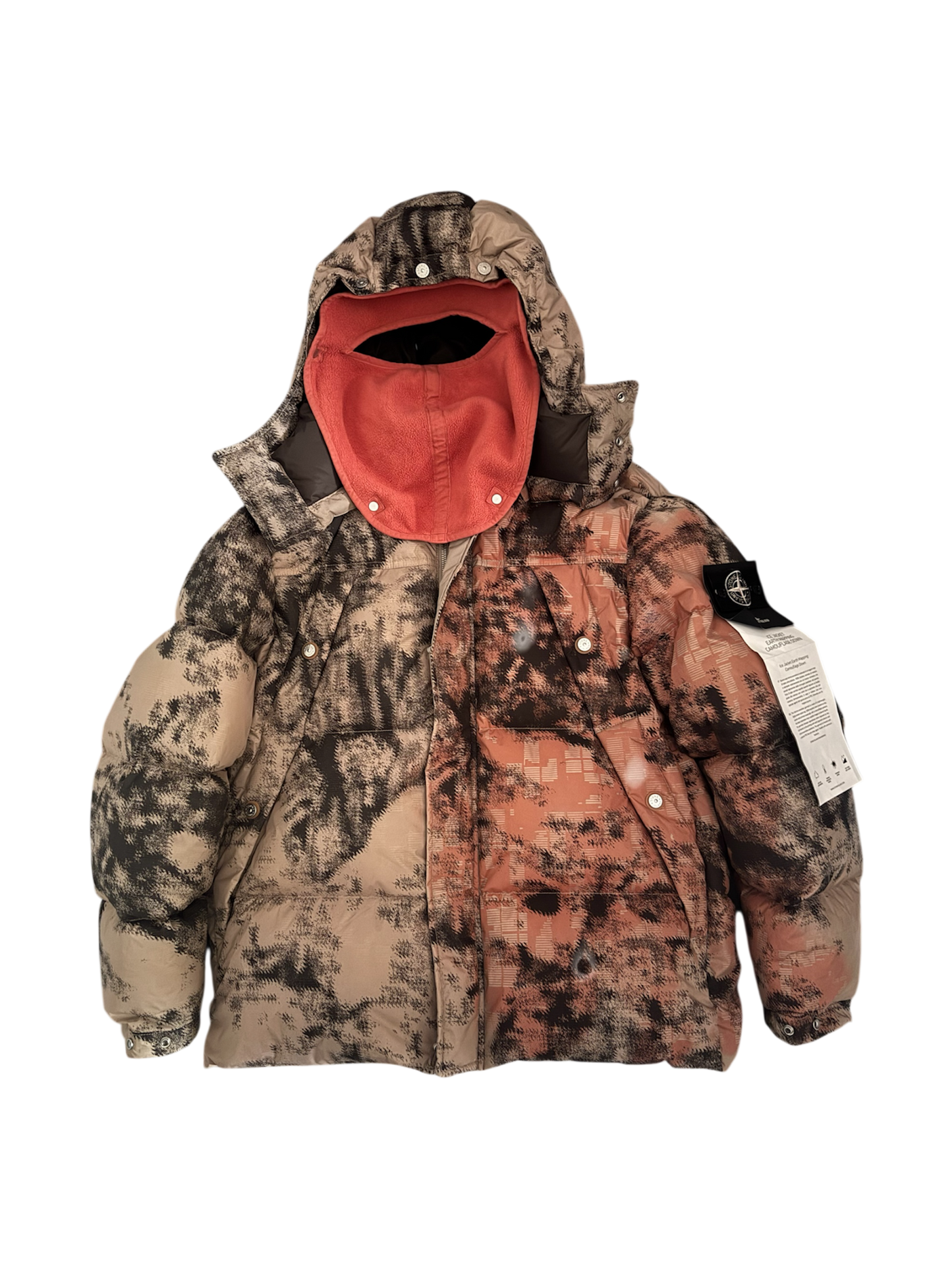 Stone Island 'Ice Jacket Earth Mapping Camouflage Down' Puffer - XL