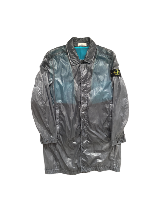 Stone Island Blue 'Lucido TC' Trench - Large