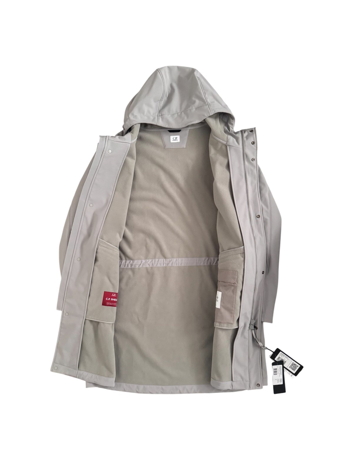 C.P. Company Grey CP Shell Long Jacket