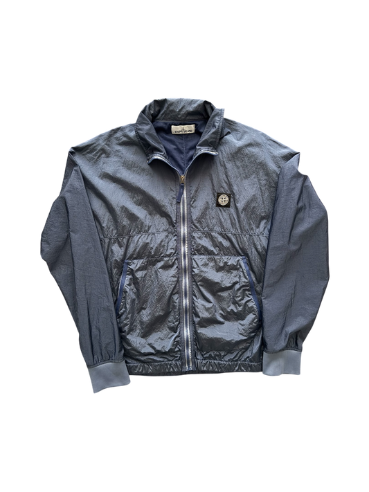 Stone Island Blue 'Nylon Metal Square Logo' Jacket - Medium