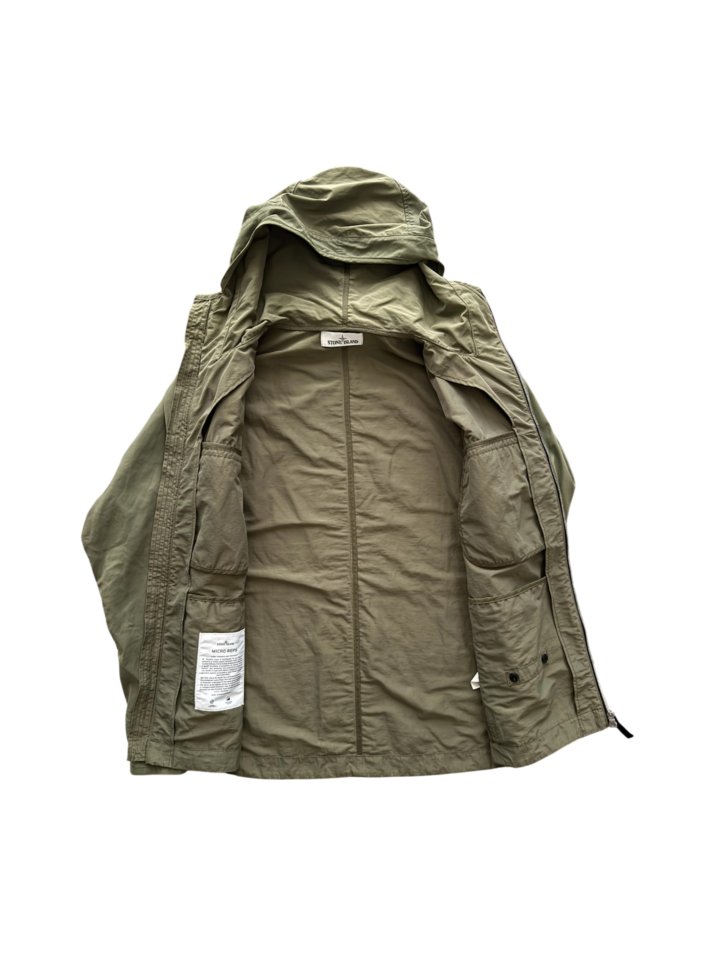 Giacca Stone Island 2020 'Micro Reps' Khaki - Medium