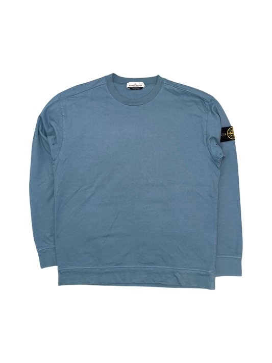 Stone Island 2022 Light Blue Crewneck - Large