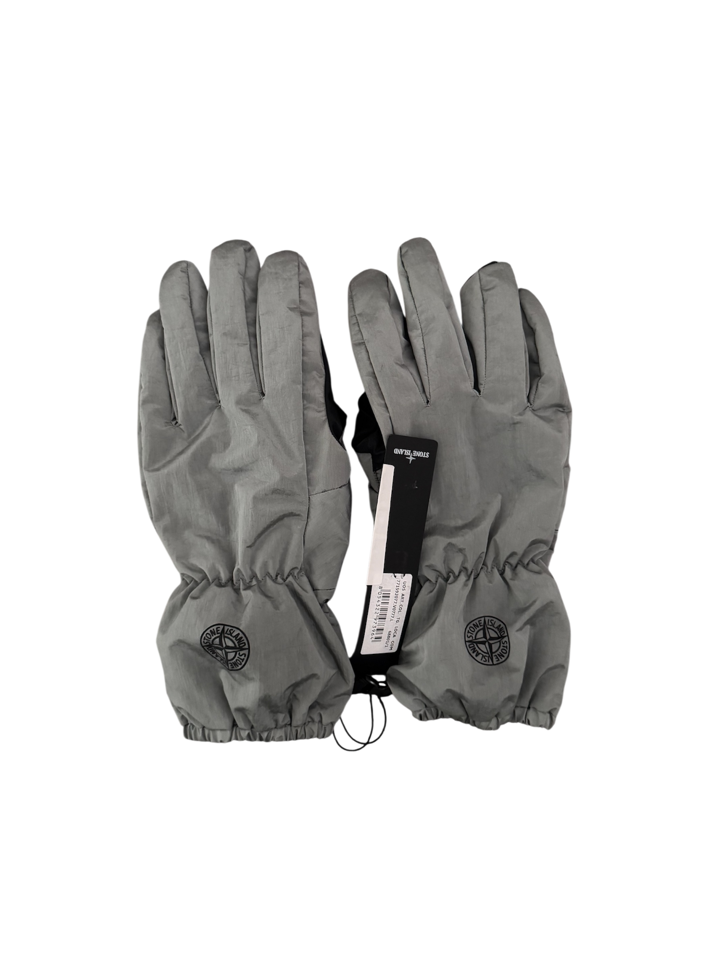 Stone Island Nylon Metal Grey Gloves - Large