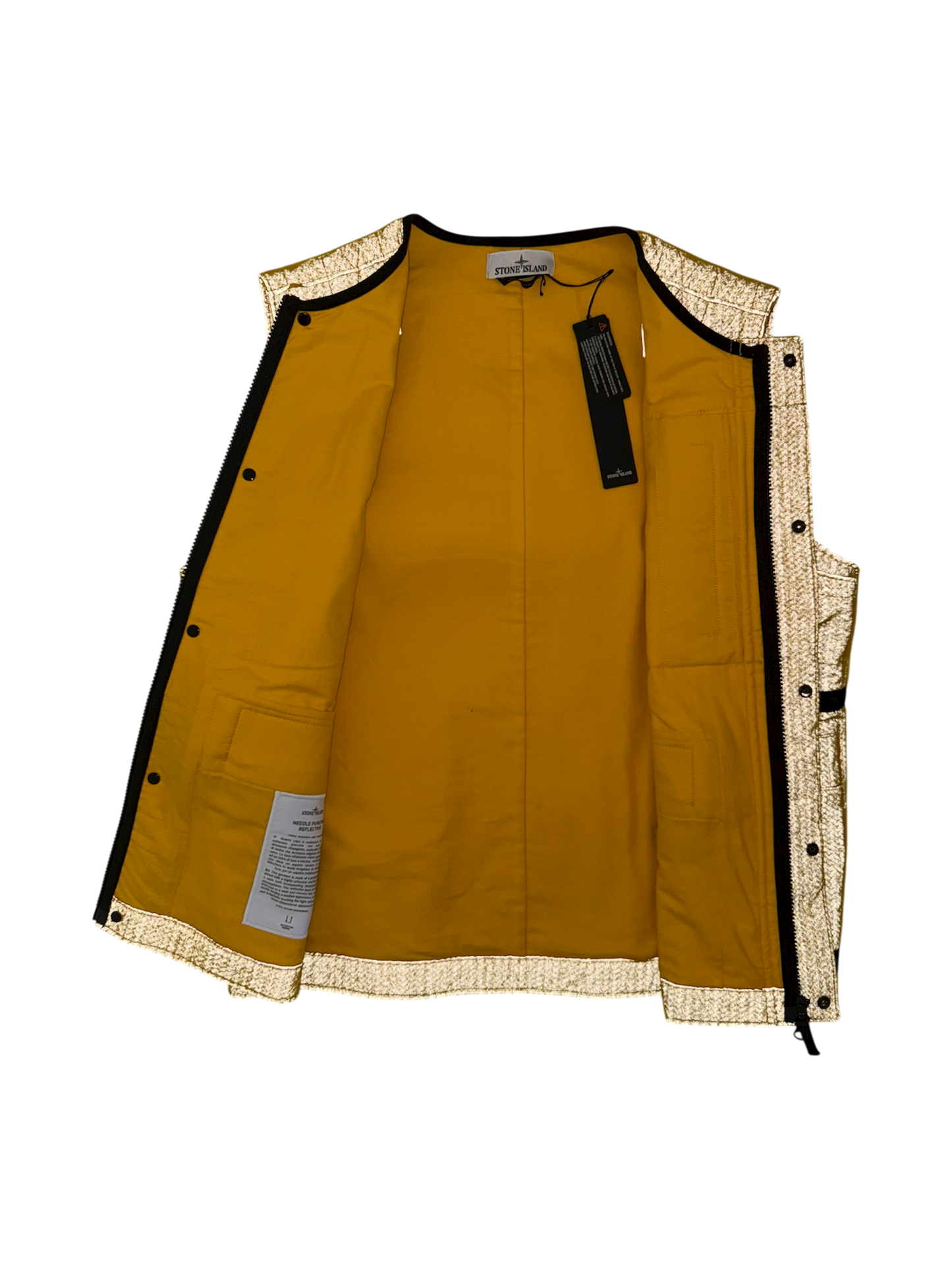 Stone Island 'Needle Punched Reflective' Vest - Medium