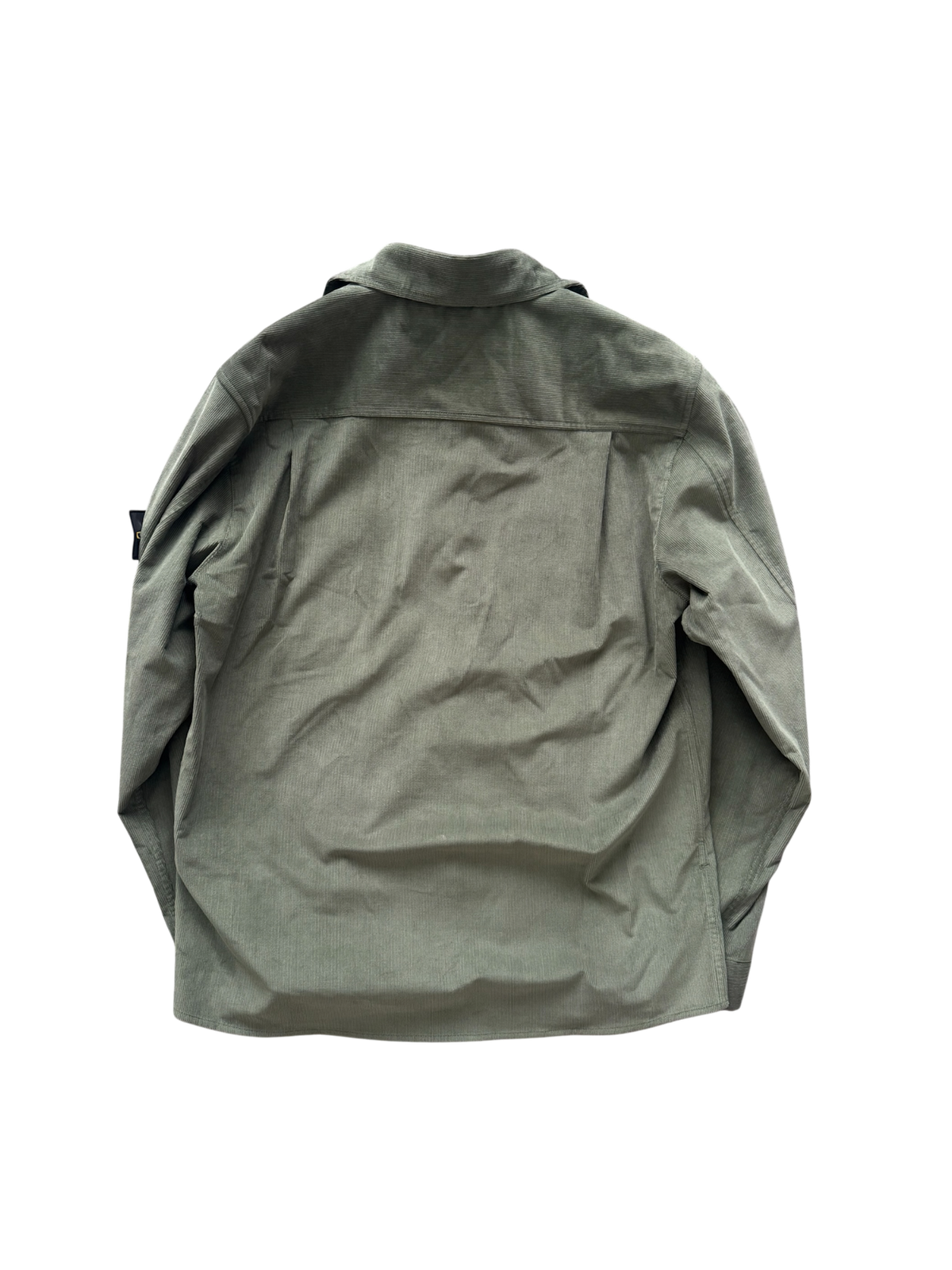 Stone Island 2026 Green Corduroy Overshirt - Large