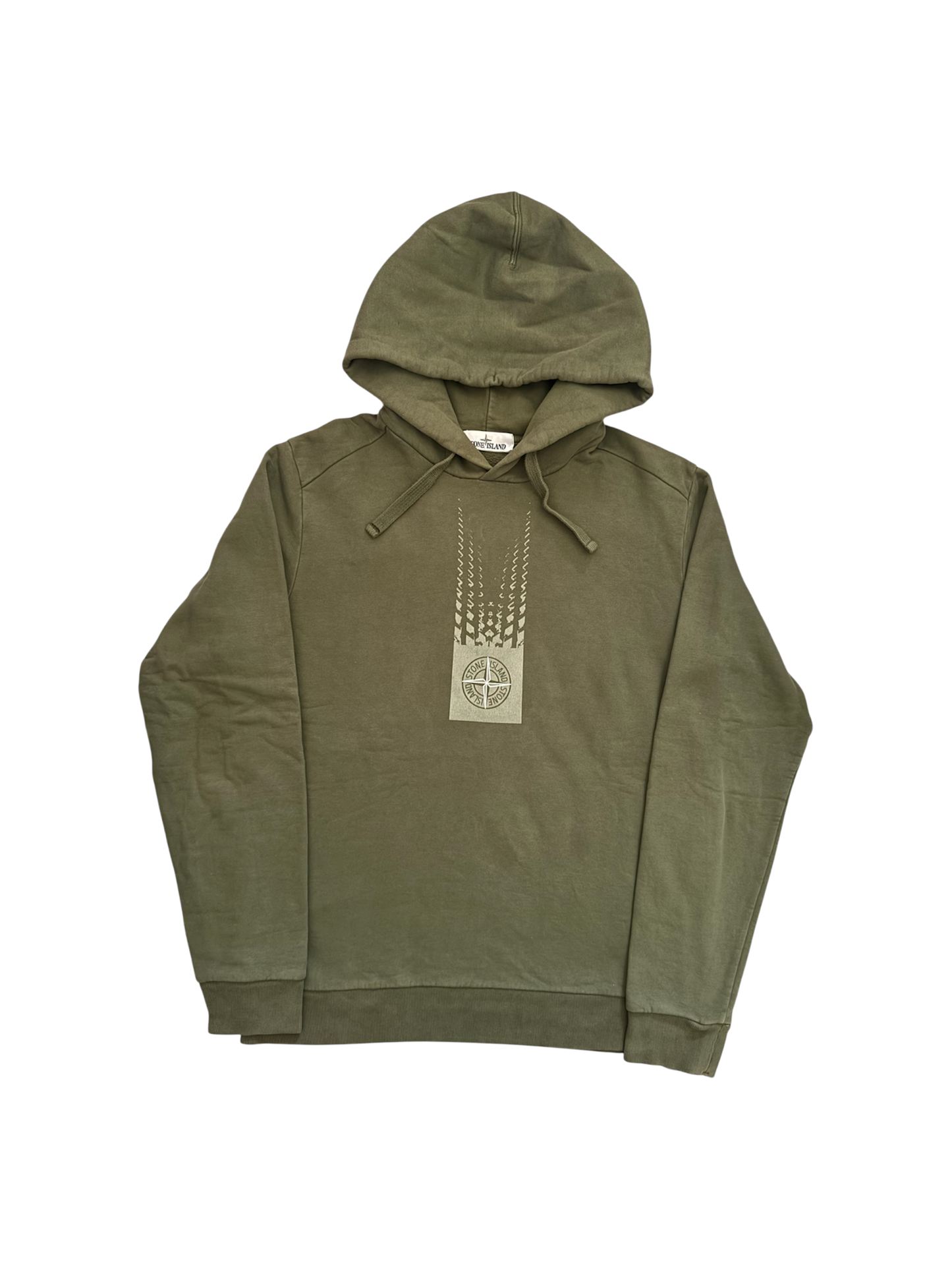 Stone Island Green Hoodie - Medium