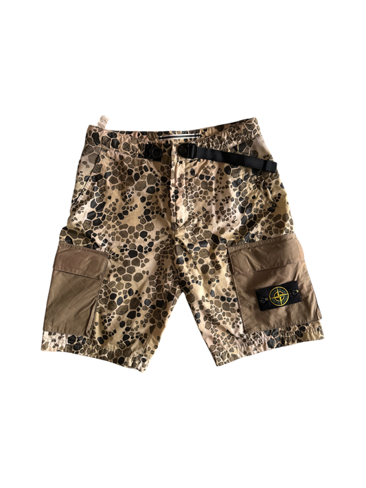 Stone Island 'Alligator Camo' Shorts - W30