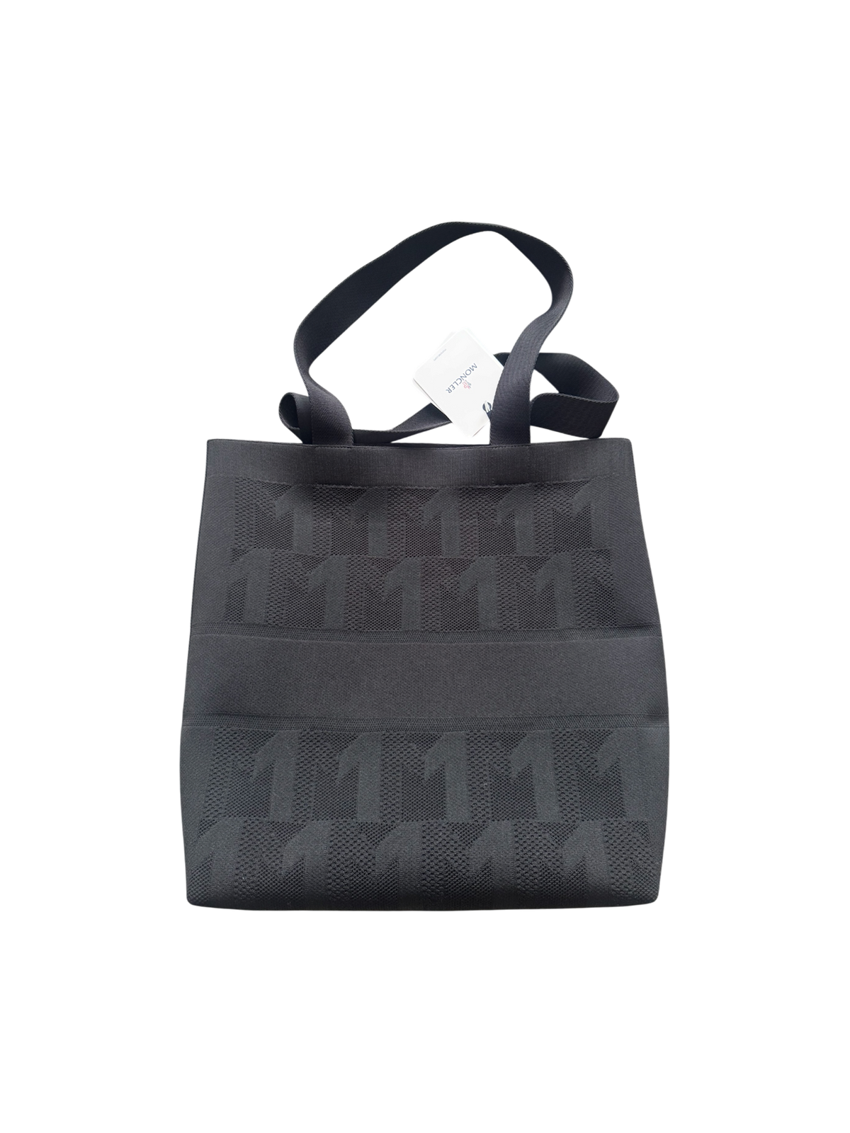 Moncler Black Tote Bag Knit - Unisize