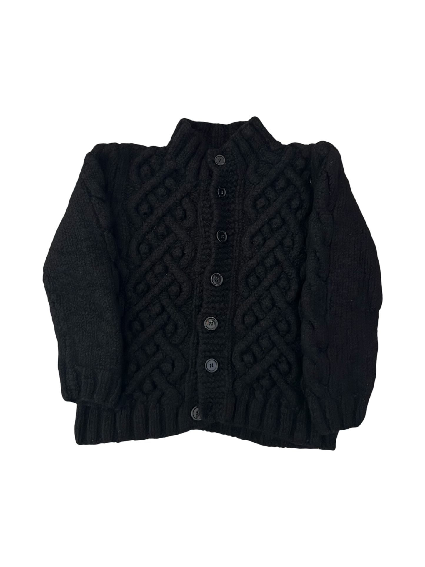 C.P. Company Black Wool Cardigan - Medium
