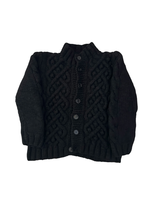 C.P. Company Black Wool Cardigan - Medium