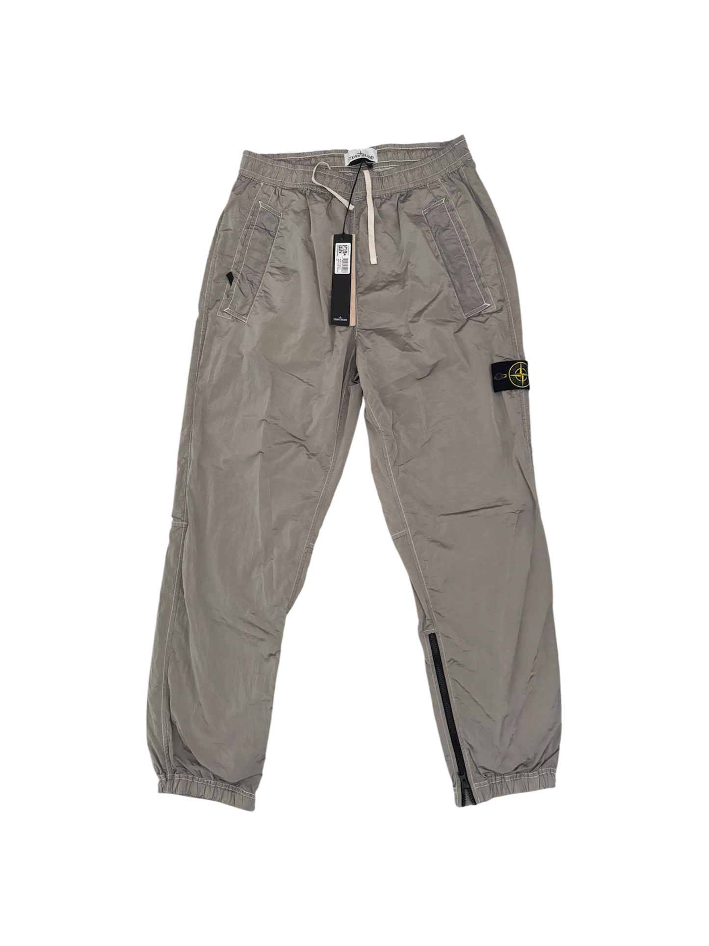 Stone Island Econyl Nylon Metal Grey Trousers - W36