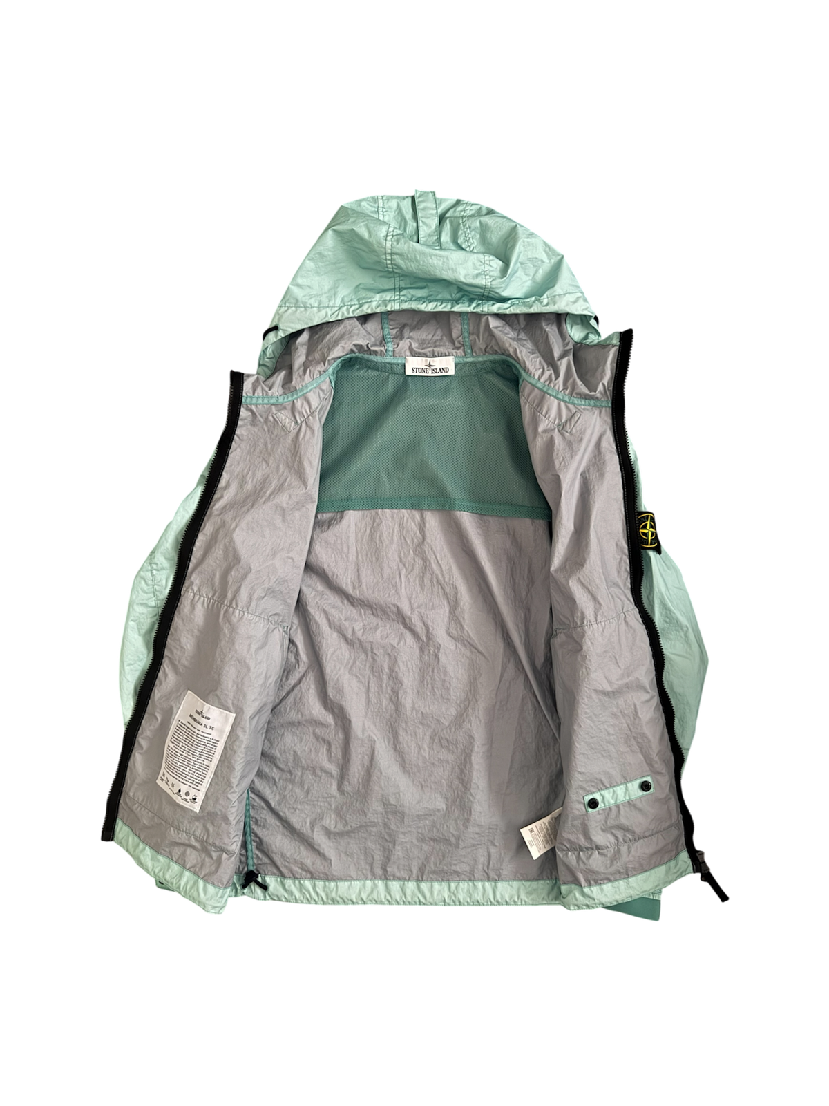 Stone Island Light Blue Membrana 3L TC Jacket - Large