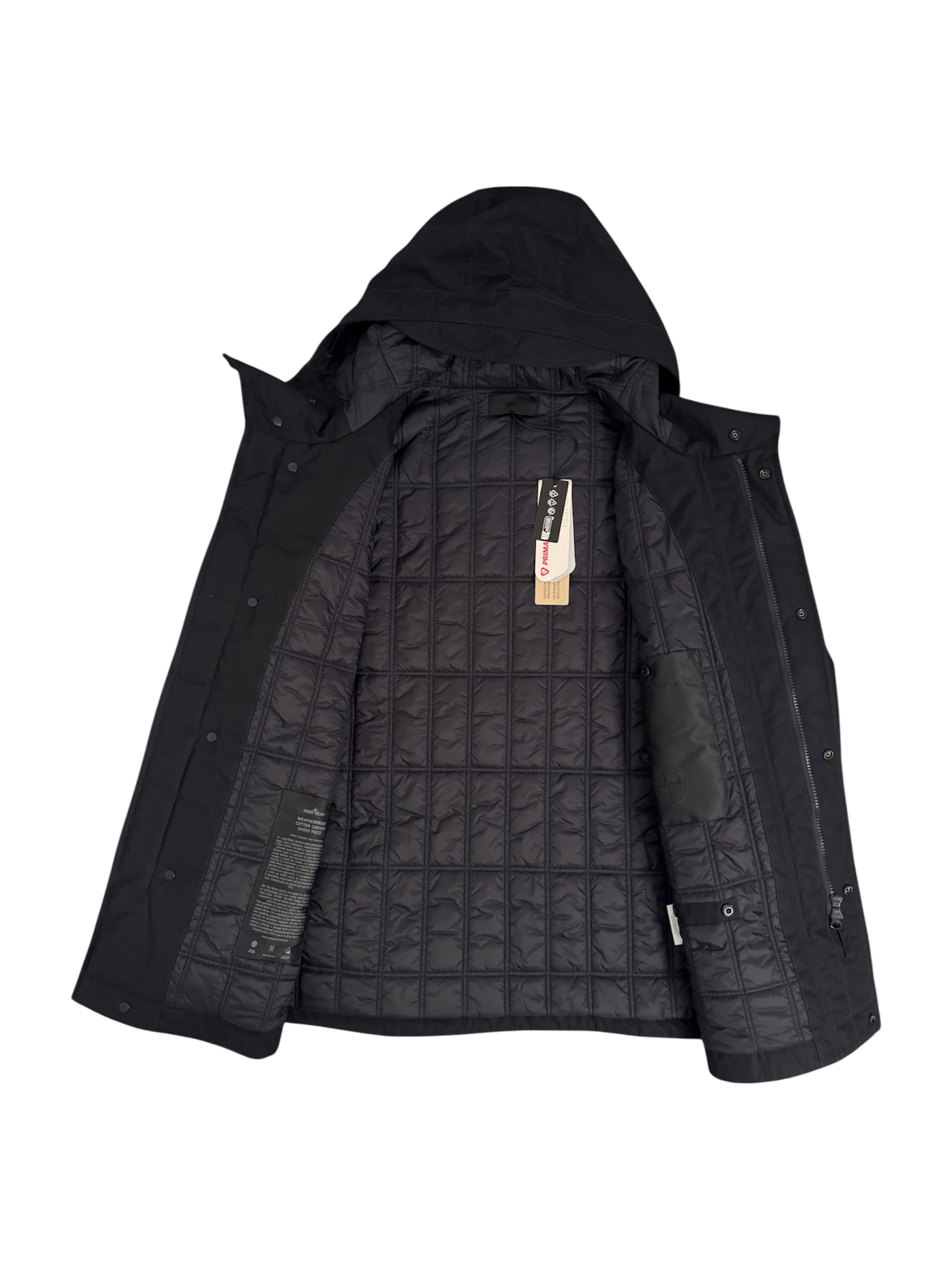 Stone Island 'Weatherproof Cotton Canvas Ghost Piece Primaloft Insulation' Navy Jacket - XL