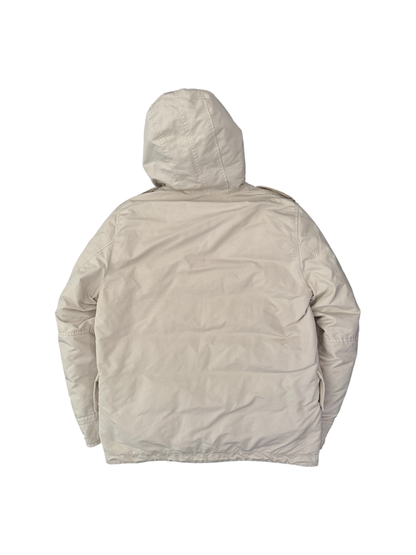 Stone Island White 'David TC Down' Jacket - Large