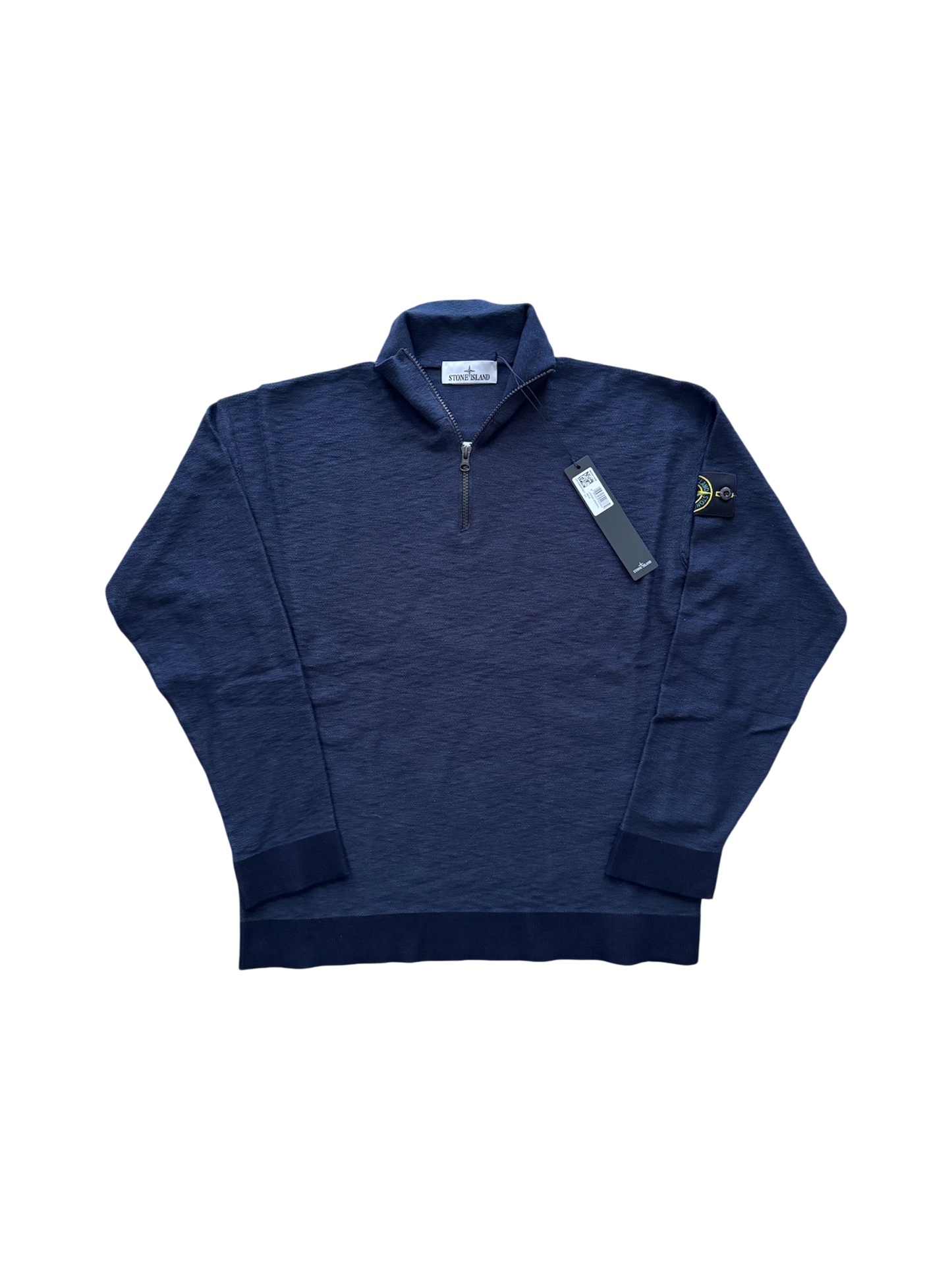 Stone Island 2026 Relaxed Quarter Zip Knit Jumper - XL