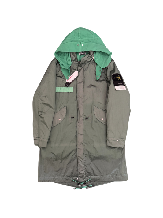 Stone Island 2022 Green 'Nylon Metal Watro Primaloft Insulation' Parka - Large