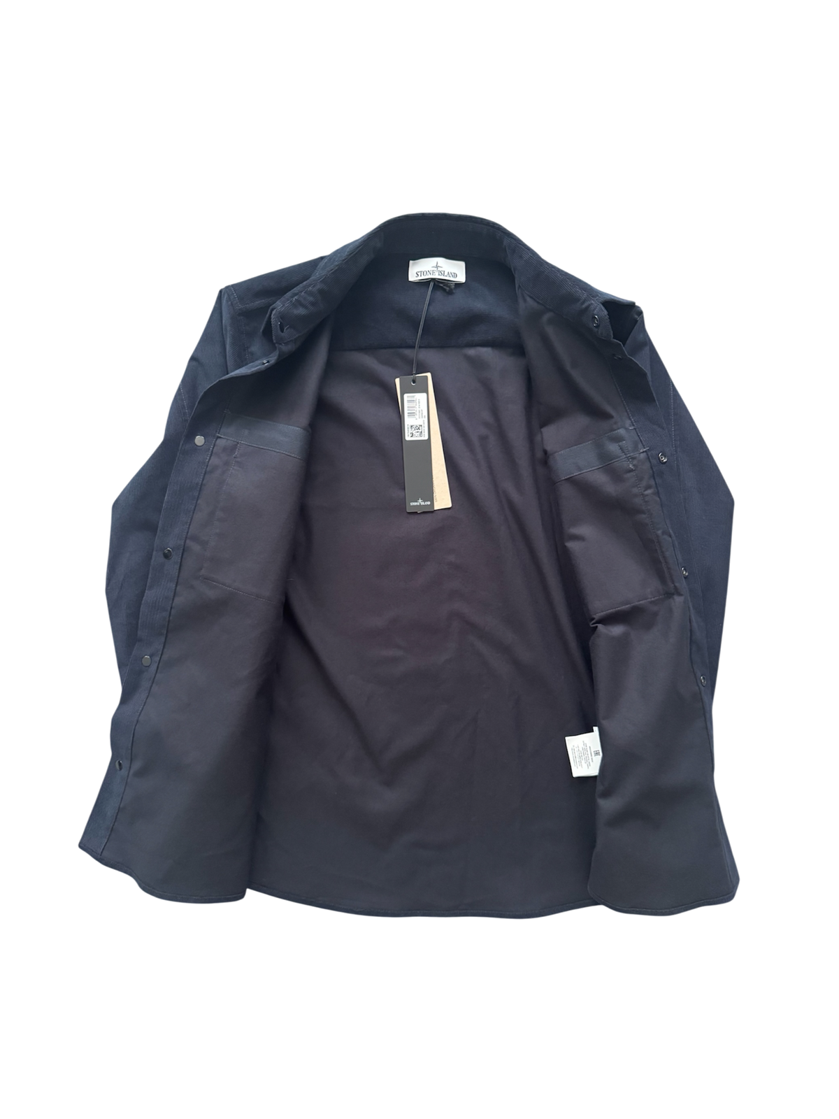 Stone Island 2026 Navy Corduroy Overshirt - Medium