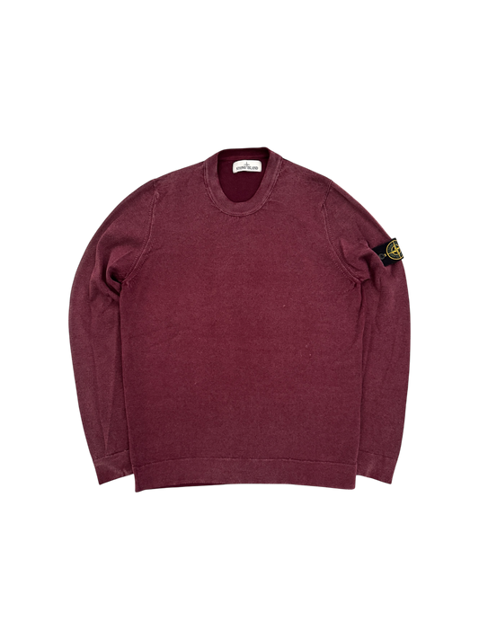Maglioncino Lana Stone Island Borgogna - Large