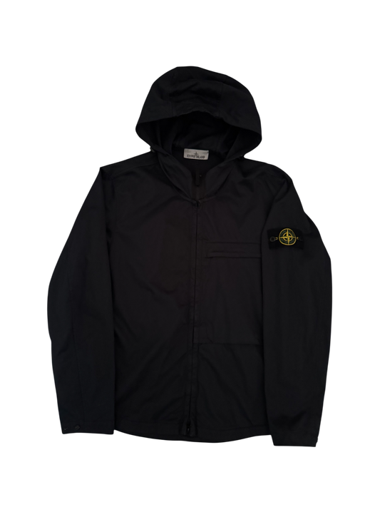 Stone Island Navy Hooded Jacket - Medium