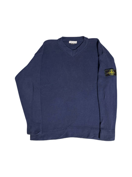 Stone Island Vintage Navy Knitwear - Large