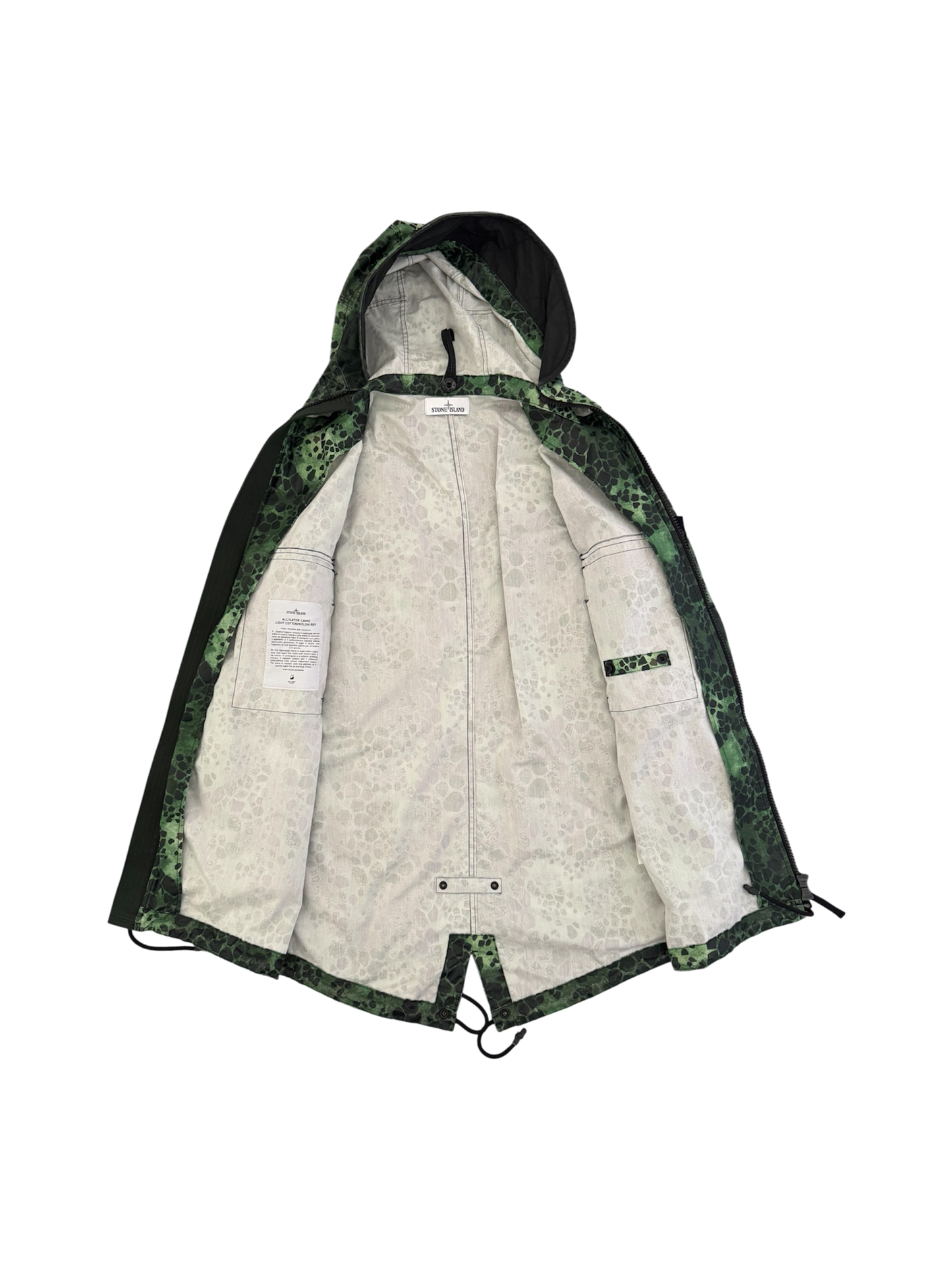 Stone Island 'Alligator Camo' Parka - Medium