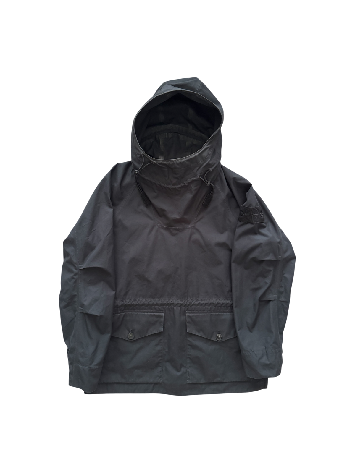 Stone Island Ghost Project Black O-Ventile Smock - Small