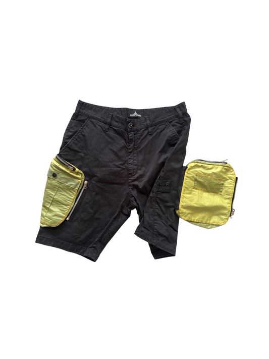 Stone Island Shadow Project Green Pockets Shorts - 46