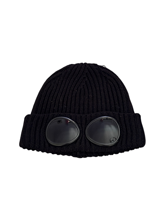 CP Company Black Goggle Beanie - Unisize