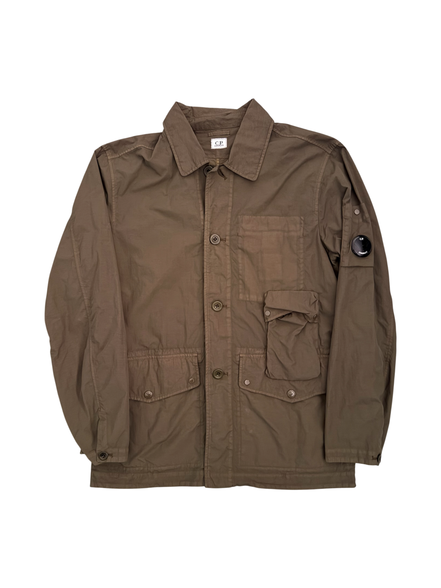 C.P. Company Flatt Nylon Overshirt Cachi - 50 (Large)