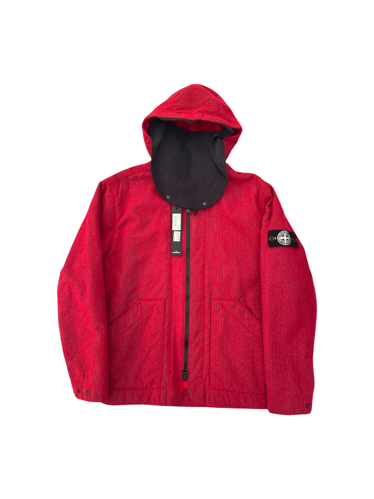 Stone Island 'Needle Punched Reflective' Balaclava Jacket - Large